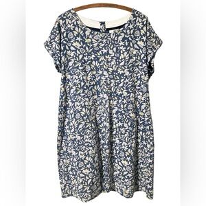 Weird Fish Dress Size 16 Seahorse Ocean Summer Beach Vacation Organic Cotton